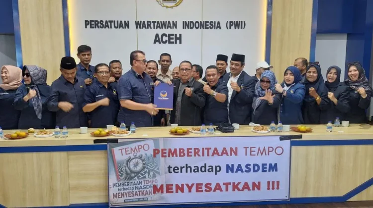 Pengurus NasDem Datangi PWI Aceh, Serahkan Petisi Terkait Persoalan dengan Tempo