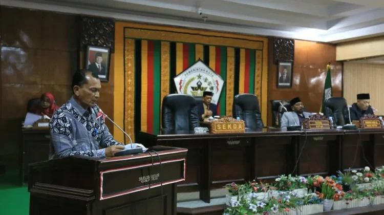 Sekda  Hadiri Rapat Paripurna Penetapan Proleg Kota Lhokseumawe