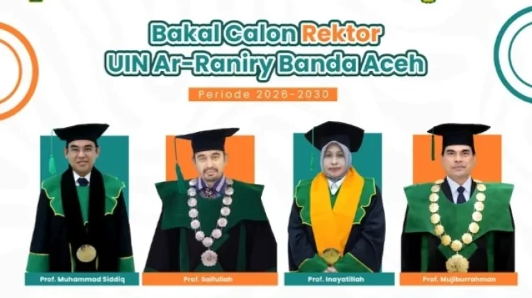 Seleksi Rektor UIN Ar-Raniry Banda Aceh Kian Mengerucut, Empat Nama Lolos