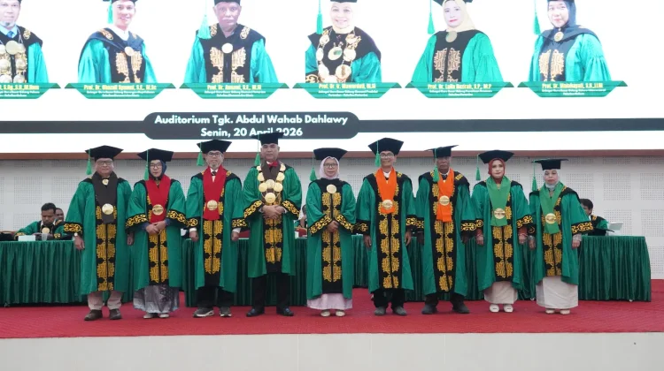 Tujuh Guru Besar Baru Unimal Dikukuhkan, Perkuat Riset dan Kontribusi bagi Bangsa