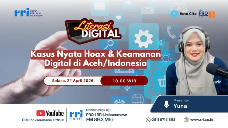 Edukasi RRI Lhokseumawe Mengenai Hoax dan Jejak Digital