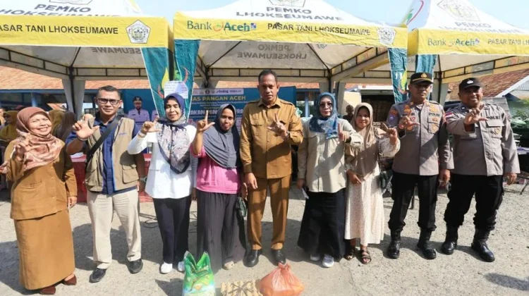 Pemko Lhokseumawe Bersama Dinas Pangan Aceh Gelar Gerakan Pangan Murah