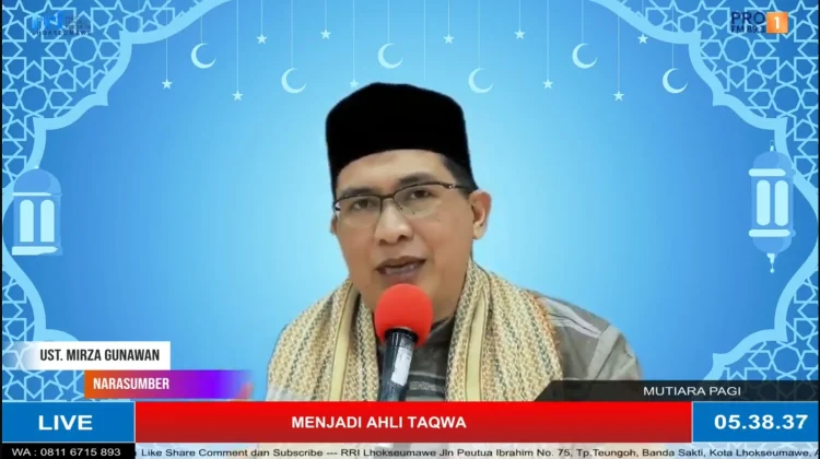 Ustadz Gunawan : Menjadi Ahli Taqwa