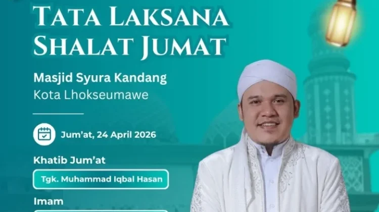 Tgk Muhammad Iqbal Hasan Isi Khutbah Jumat di Masjid Syura Kandang