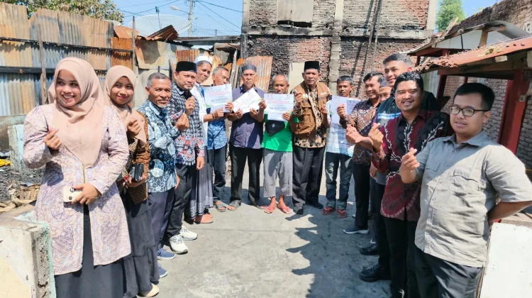 Baitul Mal Aceh Menyalurkan Santunan kepada Korban Kebakaran di Kota Lhokseumawe