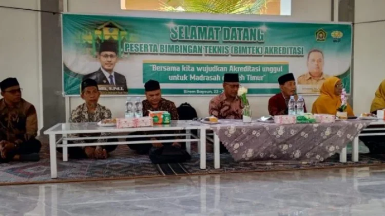 Asesor Provinsi Berikan Bimtek Akreditasi bagi Madrasah di Aceh Timur