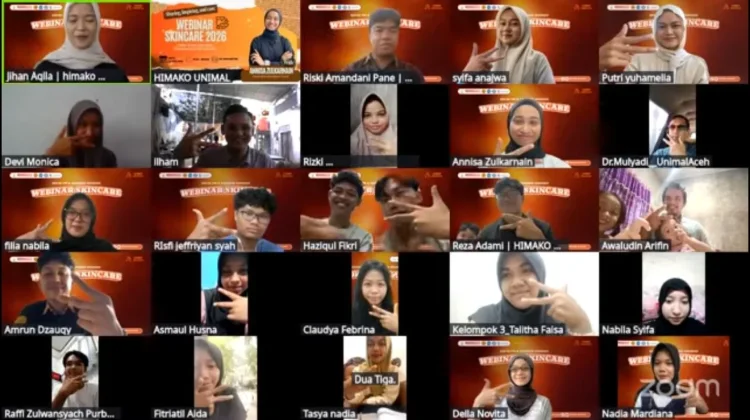HIMAKO Unimal Gelar Webinar Skincare Inspiratif Mahasiswa