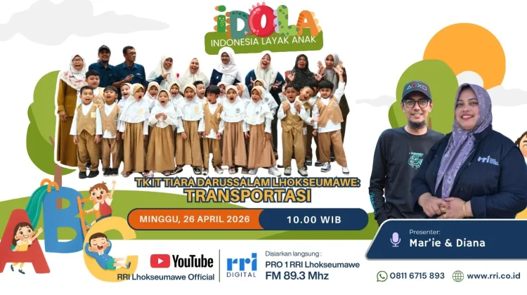 Siswa TKIT Tiara Darussalam Lhokseumawe Belajar Mengenal Transportasi