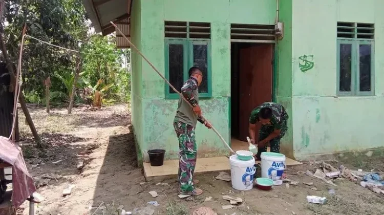 Kodim 0103/Aceh Utara Salurkan Bantuan Pemulihan Melalui Koramil 29/Langkahan