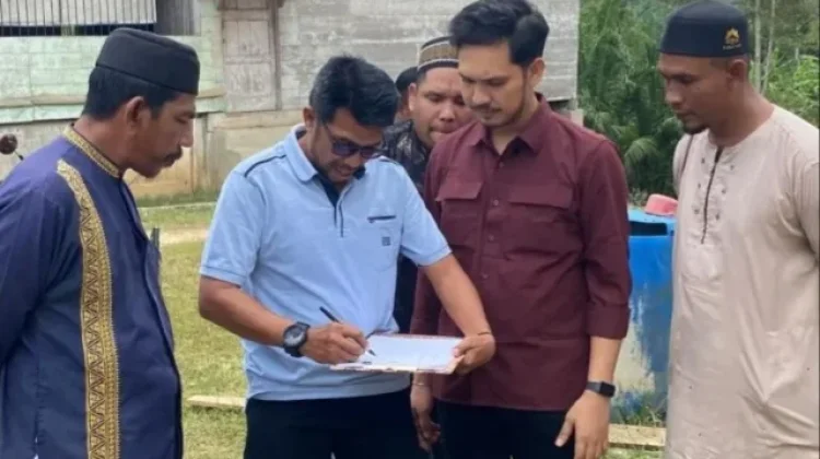 Zulfahmi Bersama PUPR Survei Lokasi Pembangunan Mesjid di Aceh Timur
