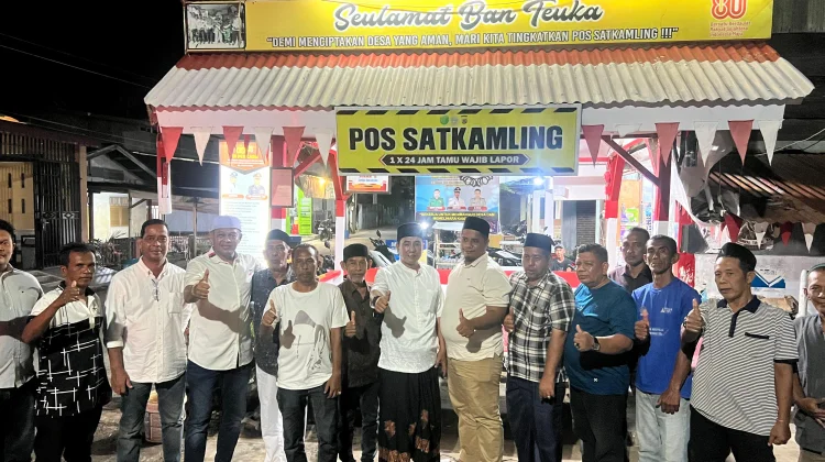 Kapolres Lhokseumawe Tinjau Pos Siskamling Pusong Lama