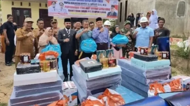 Program CSR PT Teupin Lada Bangun 3 Rumah Layak Huni di Aceh Timur