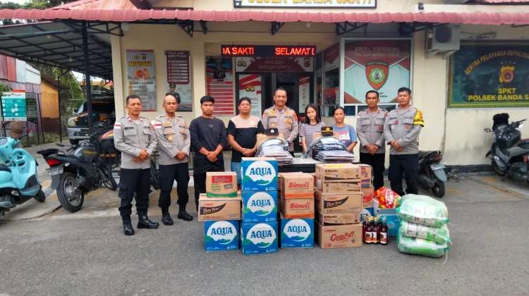 Kapolres Lhokseumawe Salurkan Bantuan Darurat untuk Personel Korban Kebakaran