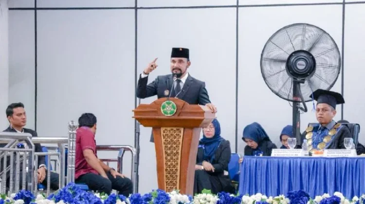 Orasi ilmiah di Unsam, Bupati Al- Farlaky Bicara Soal Karakter dan Mental Tangguh