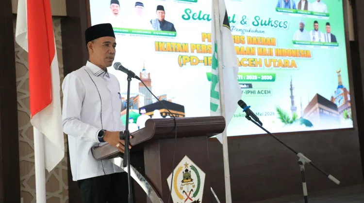 Wakil Bupati Hadiri Pelantikan dan Pengukuhan Pengurus PD-IPHI Aceh Utara