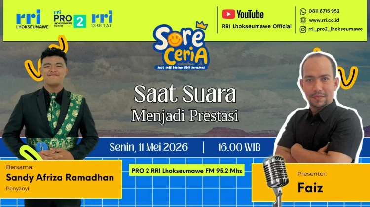 Mahasiswa Unimal, Sandy Afriza Ramadhan Miliki Bakat Vokal Luar Biasa