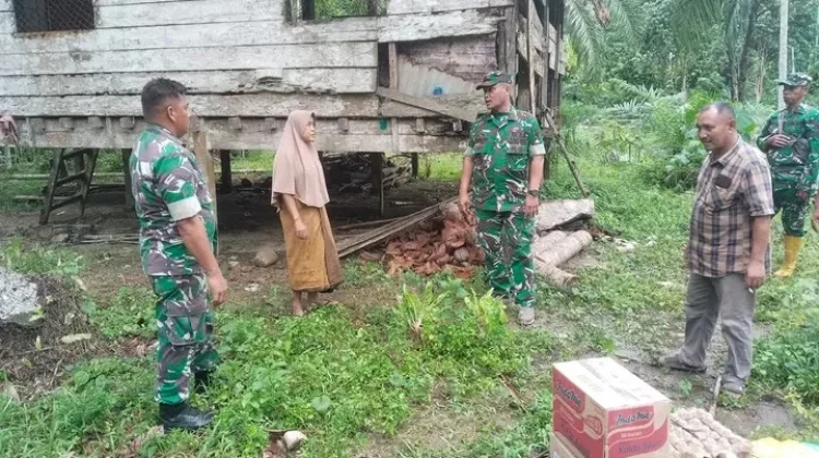 Ibu Kartini Terima Bantuan dan Perhatian Langsung dari Kodim 0103/Aceh Utara