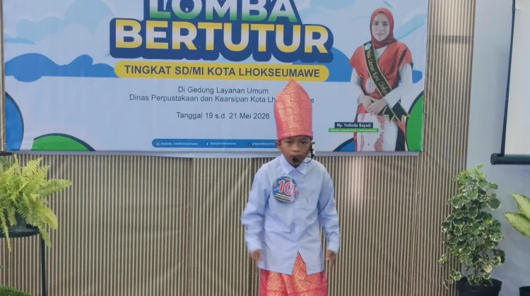 Lhokseumawe Gelar Lomba Bertutur Siswa SD/MI Targetkan Prestasi hingga Nasional