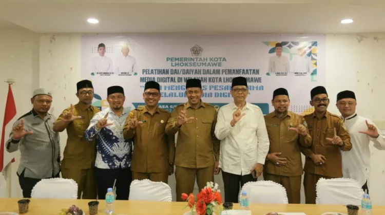 Para Dai di Lhokseumawe Ikuti Pelatihan Pemanfaatan Media Digital