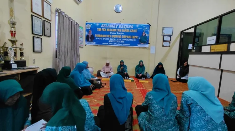 Ketahanan Keluarga Jadi Fokus Pertemuan PKK Gampong Simpang Empat