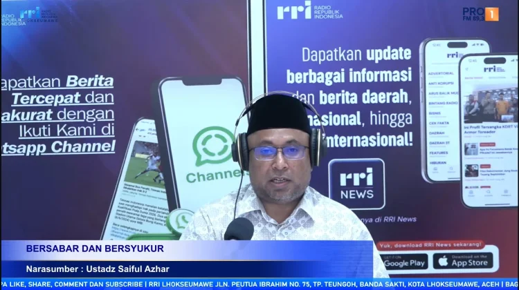 Ustadz Saiful Azhar: Bersyukur dan Bersabar