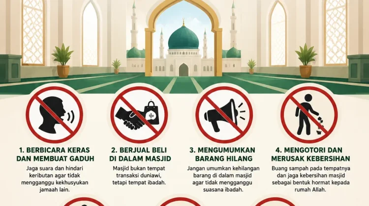 Larangan dalam Masjid yang Perlu Diketahui Umat Muslim