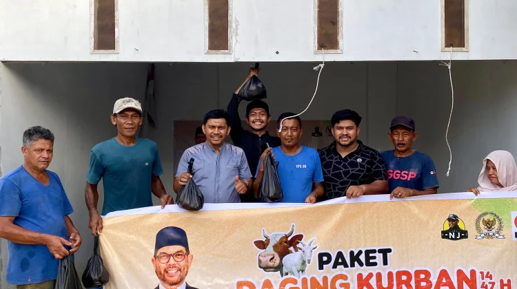 Ketua Barisan Muda NJ Kota Langsa Fasilitasi Penyaluran Hewan Qurban DPR RI