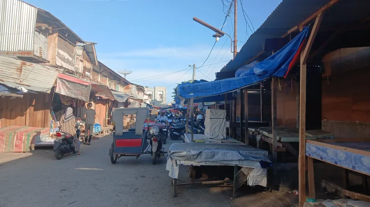 Lebaran Idul Adha Kedua, Pasar Inpres Lhokseumawe Masih Lengang