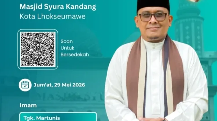 Abi Bukhari Abdul Manaf Khatib Jumat di Masjid Syura Kandang