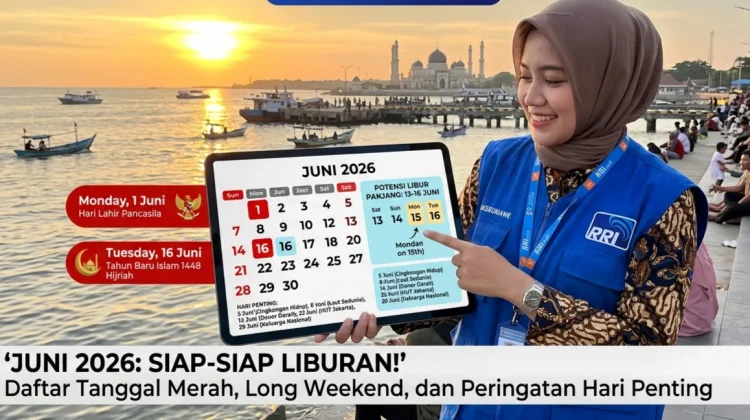 Tanggal Merah, Peluang Libur Panjang, dan Hari Penting Juni 2026