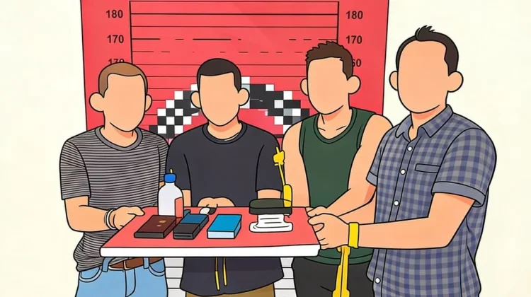 Empat Pria dan Sabu 64 Gram Diciduk Polisi di Nisam