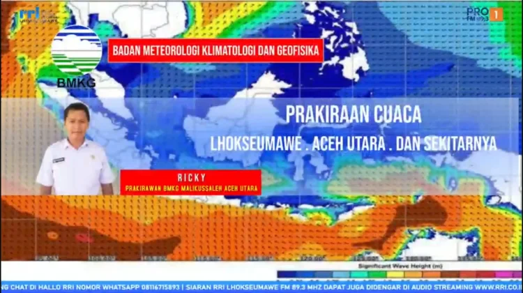 Lhokseumawe Cuaca Berawan dan Waspada Pertumbuhan Awan Tebal di Sore Hari
