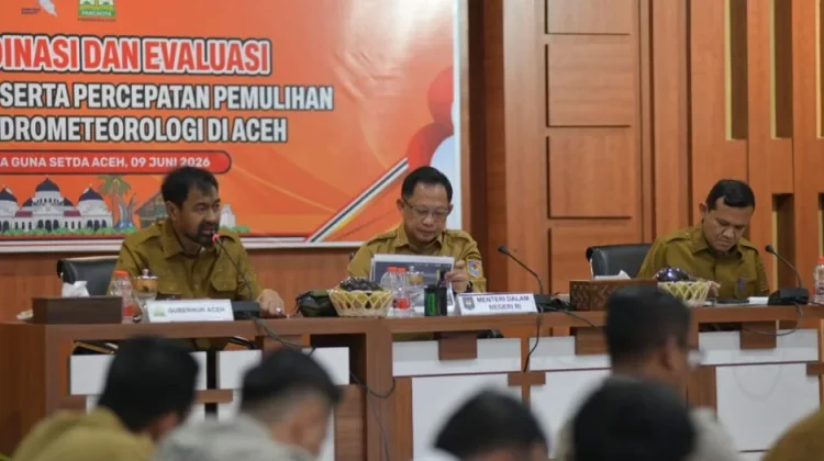 Mualem Minta Mendagri Percepat Pemulihan Sawah dan Infrastruktur