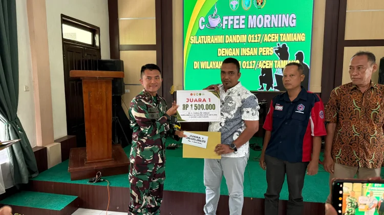 Dua Anggota PWI Raih Juara Lomba Karya Jurnalistik TMMD Kodim  Aceh Tamiang