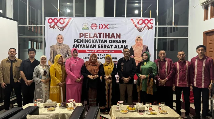 Dekranasda Aceh Timur Gelar Pelatihan Peningkatan Desain Anyaman Serat Alam
