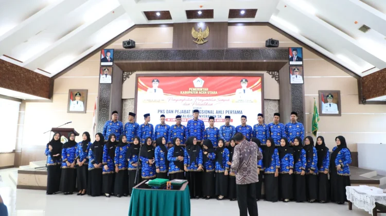 Pemkab Aceh Utara Resmi Angkat 35 PNS Formasi 2024