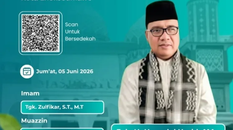 Jumat Besok Tgk. Husnaini Hasbi Isi Khutbah di Masjid Syura Kandang