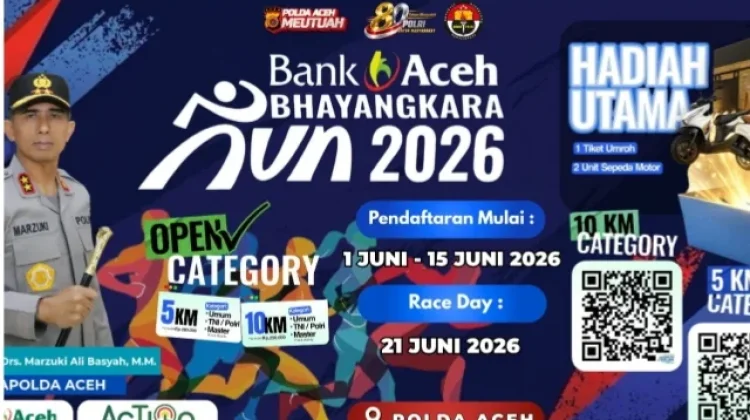 Polda Aceh Gelar Bhayangkara Run 2026