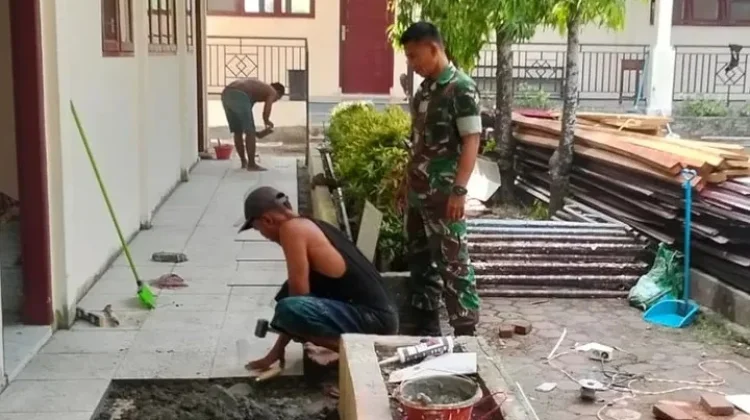 Revitalisasi SD Negeri 4 Muara Dua Capai 75 Persen