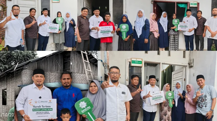 Baitul Mal Kota Lhokseumawe Serah Terima 5 Unit Rumah Layak Huni Kolaborasi Baznas