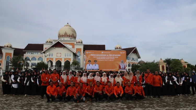 Bupati Aceh Utara Lepas Petugas Sensus Ekonomi 2026