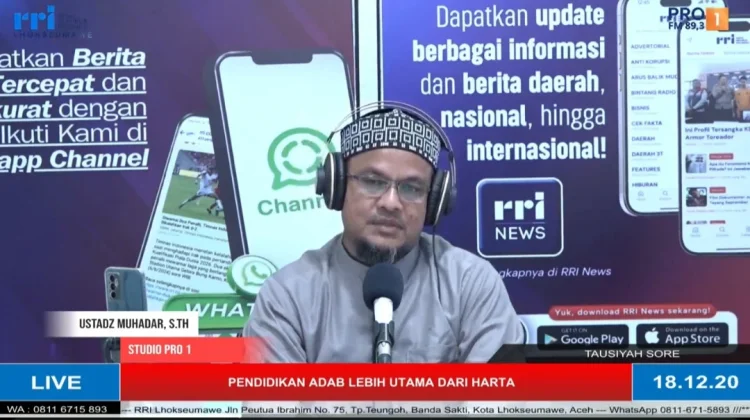 Ustadz Muhadar: Pendidikan Adab Lebih Utama daripada Harta