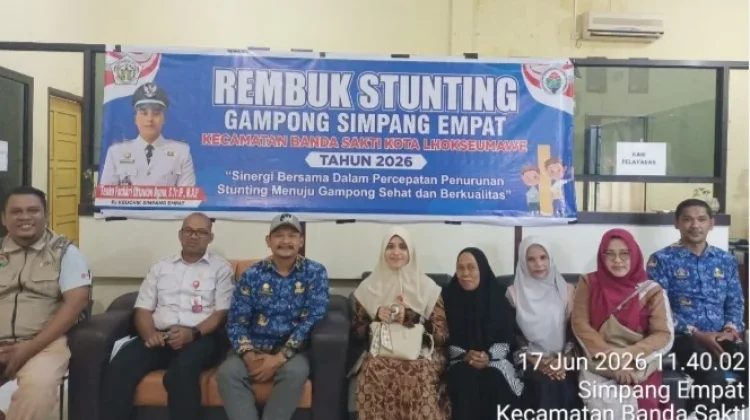 Rembuk Stunting Tingkat Gampong Tahun 2026 Digelar di Simpang Empat