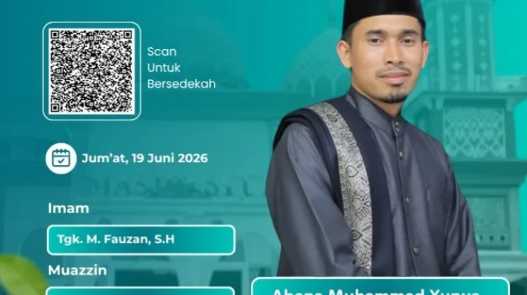 Tgk. Abana Muhammad Yunus Akan Jadi Khatib Jumat di Masjid Syura Kandang