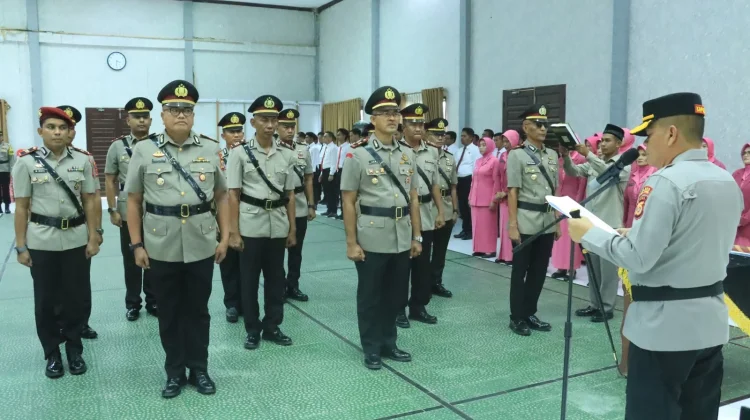Kasat Resnarkoba dan Sejumlah Kapolsek Jajaran Polres Aceh Utara Resmi Berganti