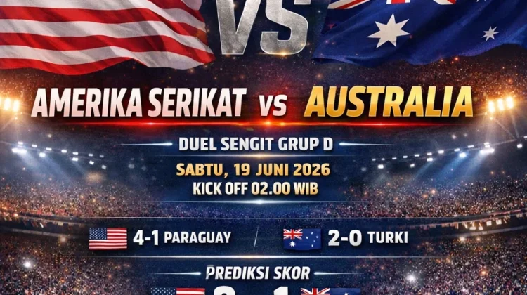 Amerika Serikat vs Australia: Duel Penentu Puncak Grup D Piala Dunia 2026