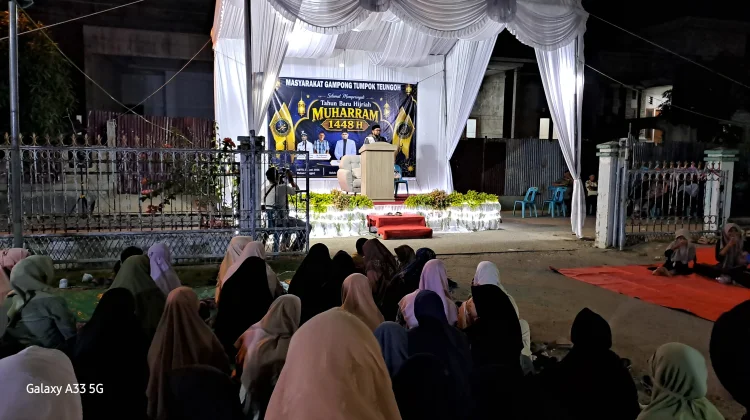 Peringati 1 Muharam, Gampong Tumpok Teungoh Gelar Dakwah Islamiah