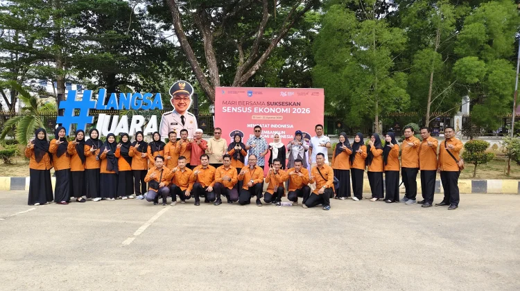 Walikota Langsa Canangkan Sensus Ekonomi 2026 Resmi