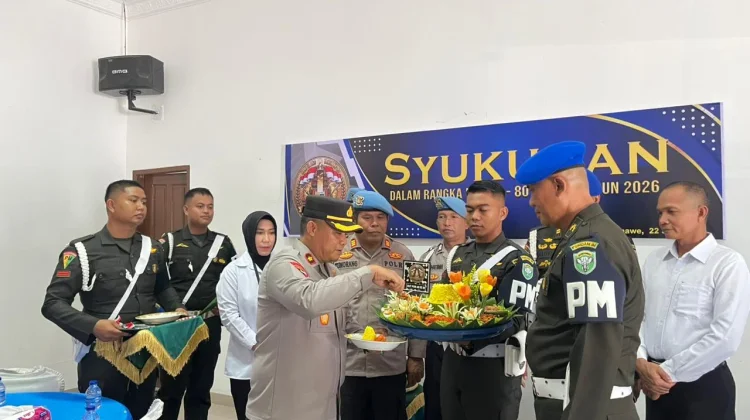 Wakapolres Lhokseumawe Hadiri Syukuran HUT ke-80 POM TNI-AD