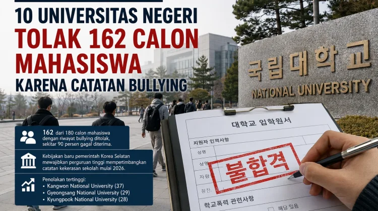 Kampus di Korea Selatan Tolak 162 Calon Mahasiswa karena Riwayat Bullying